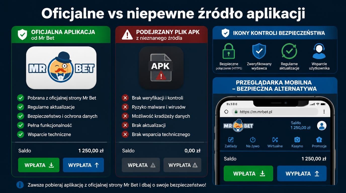 Bezpieczne źródło APK vs ryzyko fałszywych plików